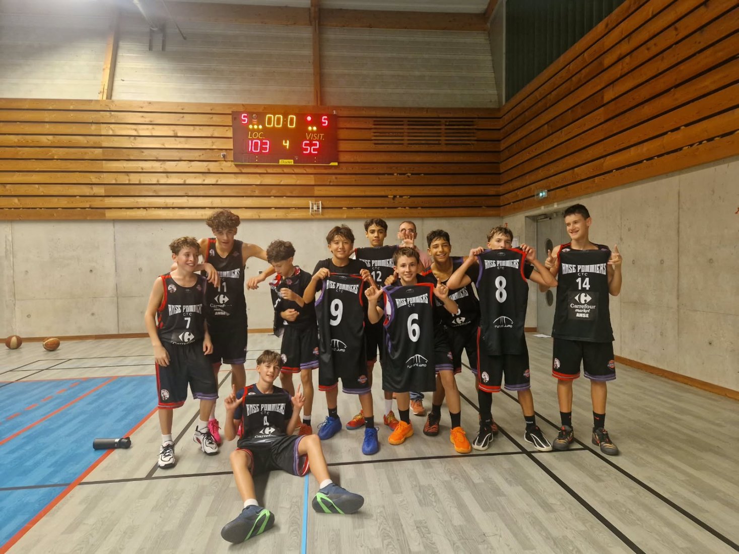 U15M premier de leur poule en pre-ligue